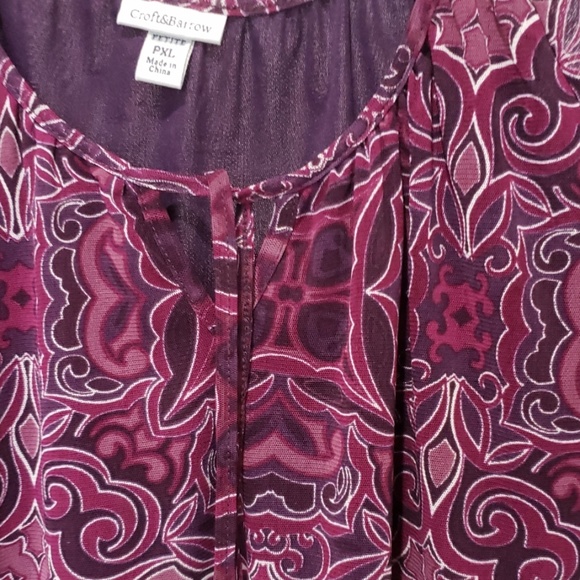Croft & Barrow Tops - Purple Plum Blouse